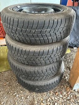 Plechové disky + zimní 4x108, ET27, R15 Citroen/Peugeot/Opel