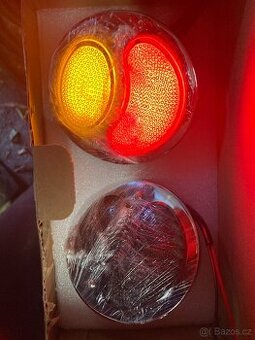 Zadní svítilny pro veterána kovové chromované