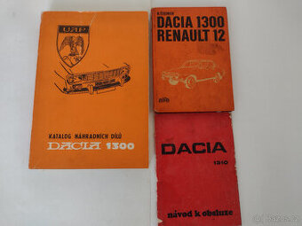 DACIA 1300, 1310, SEZNAM ND, NÁVOD, POPIS, ÚDRŽBA, VÝPRODEJ