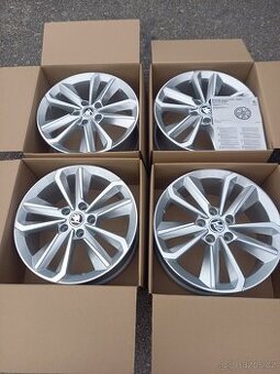 Škoda Octavia IV(RS)- 17 NOVÉ orig.alu disky 6.5Jx17,5x112