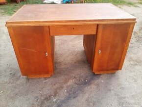 Funkcionalistický dubový psací stůl