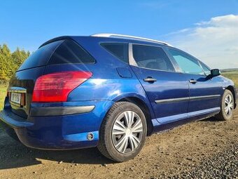 Peugeot 407 SW LPG 2.0 100kw,,bez koroze,Polokůže