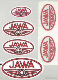 Samolepky nášivky Jawa ČZ sběrné suroviny ABC NDR