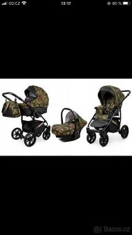 Maskáčový kočárek Babylux trojkombinace