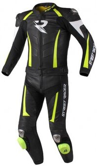Pánská kombinéza Street Racer Fasttrack černo-bílo-fluo