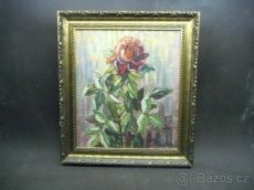 OBRAZ OLEJ NA DESCE SIGNOVÁN KAREL ŠUSTEK