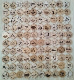 Prodám turistické známky - sbírka 181 kusů