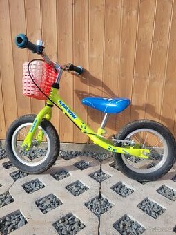 Dětské odrážedlo MAXÍK s brzdou – neonově zelené