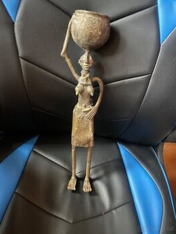 Mosazná africká socha