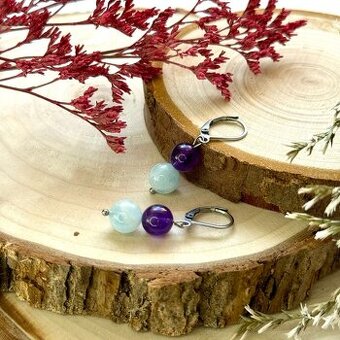 Náušnice s minerály