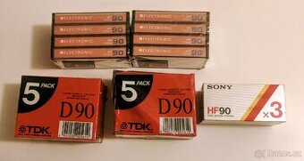 Nové audio kazety 100Kč za ks