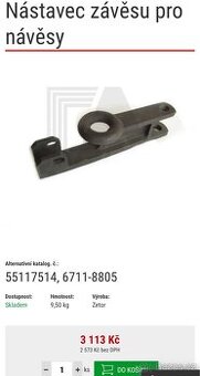 Spodní závěs Zetor