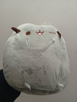 Plyšák kočička kulatý polštářek XXL 🐱 (poštovné v ceně)