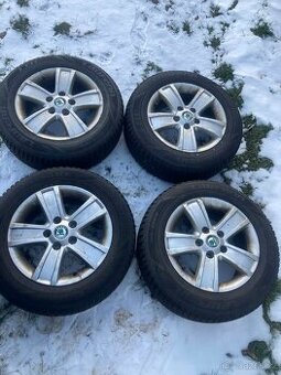 Original kola alu ŠKODA octavia, plus nové zimní pneu
