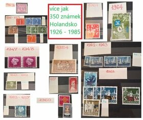 350+ známek Holandsko 1926 - 1985