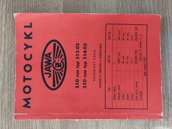 Motocykl Jawa 250 ccm typ 353/03, 350 ccm typ 354/03 Návod