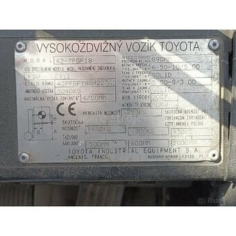 Vysokozdvižný vozík Toyota SAS18
