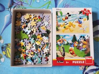 Dětské puzzle Mickey Mouse – 2x77, 5+