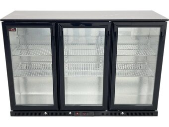 Podbarová lednice 1350 x 540 x 900 mm - s otevíracími dveřmi