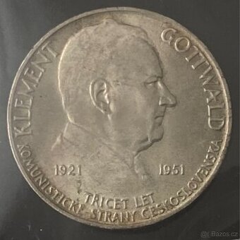 Čsr- mince 100 Kčs 1951 -Gottwald