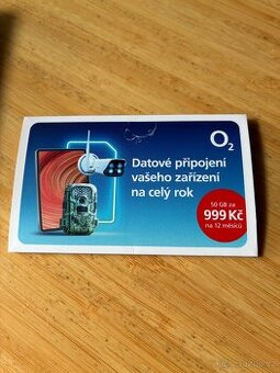 Simkarta O2 50GB/rok neaktivovaná