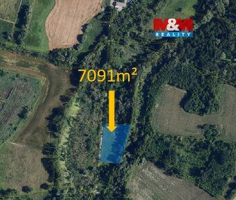 Prodej louky, 7091 m², Hrabětice