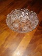 Broušená křišťálová mísa