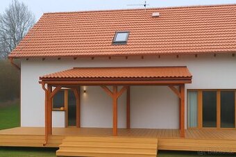 Dřevěná pergola 5,5 x 4,3 m