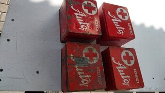 Retro autolékárničky,nádoby na mléko, košík