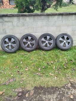 ALU kola Škoda 16” + zimní pneu Continental – TOP STAV 🔥