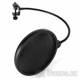 POP-1, pop filtr, protivětrná ochrana, černý