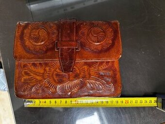 Retro kožená kabelka