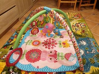 Hrací podložka pro miminko - růžová, ptáčci