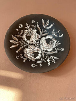 3x talíř na stěnu retro