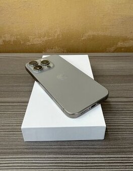 Apple iPhone 15 Pro 128GB Natural TOP stav, baterie 100%