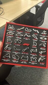 3D tištěná dekorace okruhů Formule 1