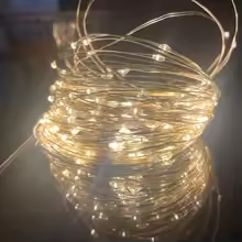 Prodám nové světýlka teplá bíla na usb, 1 m