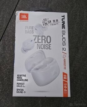 JBL Tune Buds 2 bezdrátová sluchátka bílá