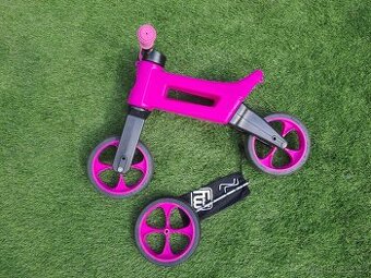 Dětské odrážedlo FUNNY WHEELS Rider SuperSport 2v1 růžová