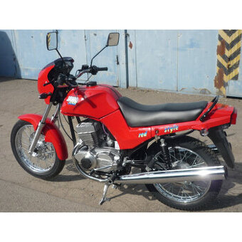 NOVÁ JAWA 350 - 640 - STYLE ČERVENÁ - S ELEKTR. STARTÉREM