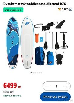 Nový paddleboard Allround 10'6" - záruka 3 roky