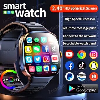Nové SmartWatch Android WiFi 5G 8GB/128GB NFC GPS AMOLED CZ