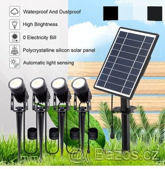 Solární zahradní osvětlení 4 in 1 IP65