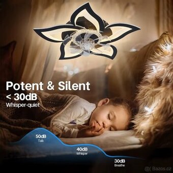 LED LUSTR S VENTILÁTOREM