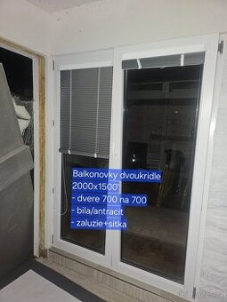 Balkonové dveře dvoukřídlé