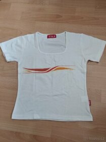 Ručně malované tričko dámské bílé L/XL