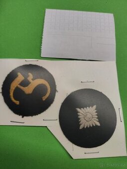 3x rukávové nášivky hodnostní, funkční Wehrmacht - originál