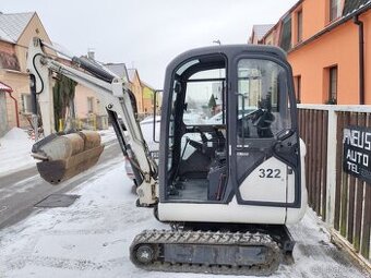BAGR Bobcat 322 - 1600kg - roztahovací podvozek + 3 lžíce