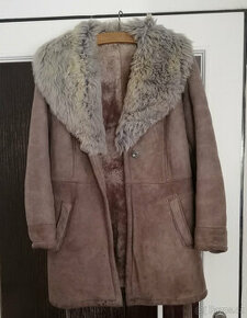 Dámský velurový kabát vel. 36-Doprava zdarma