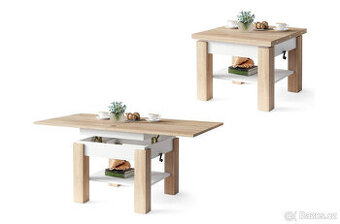 Zánovní rozkládací a zvedací stolek MAZZONI 75x75/150 cm